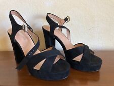 Sandali donna neri con plateau