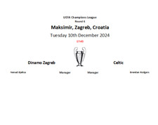 Dinamo zargreb celtic - zargreb, v