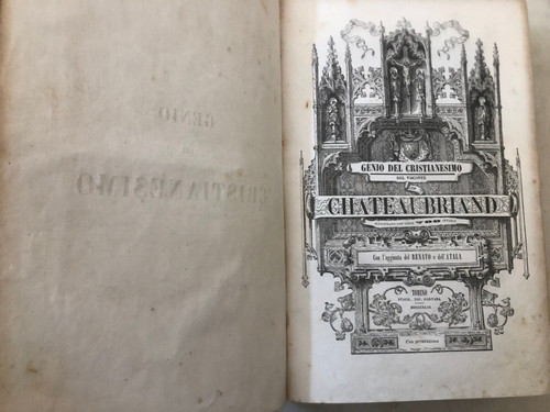Antico libro chateaubriand - antico,