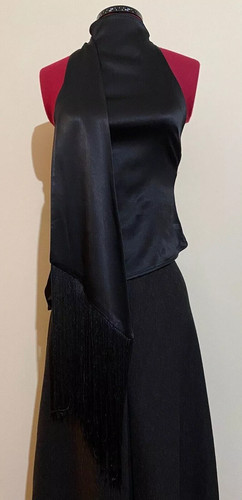 Top zara raso nero con - top,