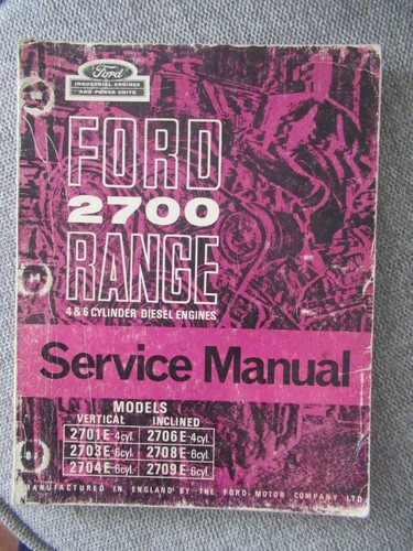 Ford 2700 range diesel manuale - 2700,