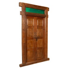 BISCOTTINI Portone Legno Massello Ferro Antica Telaio Rustico Esterno Medievale