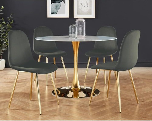 Sedia poltrona velluto 4pz - in,