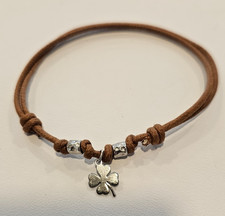 BRACCIALE CORDINO MARRONE CON
