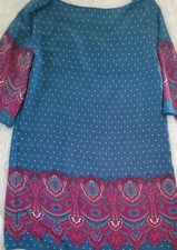 ABITO MIDI BEBOP blu e viola