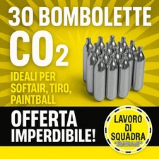 30 BOMBOLETTE CO2 SOFT AIR GAS 12G PER CO2 LIBERA VENDITA RICARICA