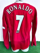 MAGLIA MANCHESTER UNITED RONALDO MATCH WORN SHIRT CAMISETA VINTAGE 2004/2005 COA