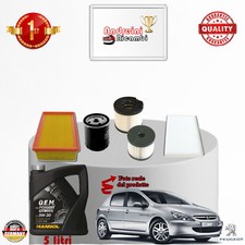 KIT TAGLIANDO FILTRI + OLIO PEUGEOT 307 2.0 HDi 66KW 90CV DAL 2007 ->