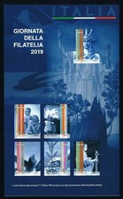 ITALIA 2019 FOGLIETTO GIORNATA DELLA FILATELIA