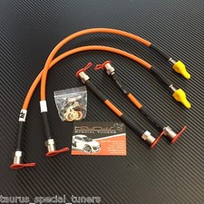 Kit 4 Tubi Freno Aeronautici treccia Volkswagen Golf 4 IV 1.9 TDI 1.6 1.4 1.8 AR