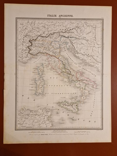 Mappa antica italia ancienne - italia,