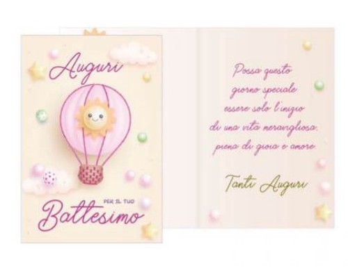 Biglietto auguri battesimo - biglietto,