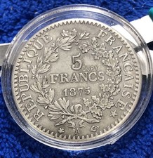 Francia 5 Franchi Ercole 1875