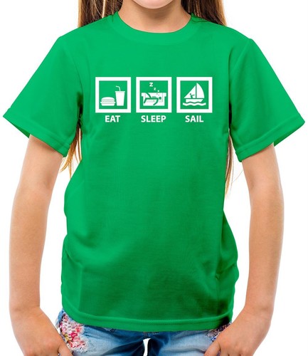 Eat sleep sail maglietta per - eat,