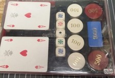 set da poker - carte + 5 dadi