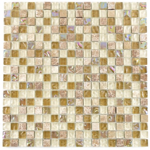 Mosaico vetro marrone - in,