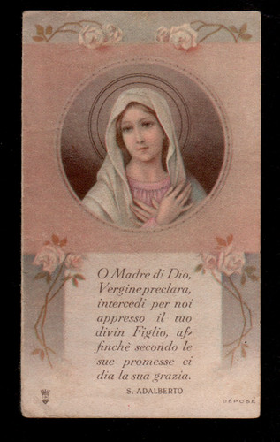 Santino holy card santa - holy,