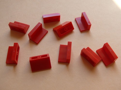 Lego red panel 2 set - red,