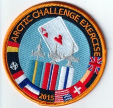 Patch USAF AIR FORCE Arctic Challenge Exercise 2015 ACE 15 Svezia Norvegia Finlandia