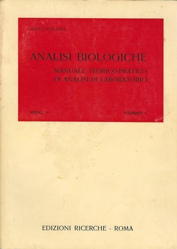 Analisi biologiche manuale - analisi, biologiche.