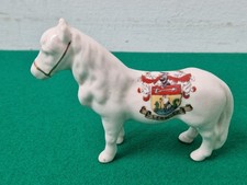 Vintage Crested Ware Shetland Pony Lerwick Souvenir Ornament GT Anderson