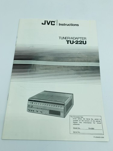 Manuale uso jvc vintage - manuale,