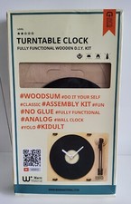 Orologio analogico giradischi Woodsum D.I.Y. Kit di montaggio 