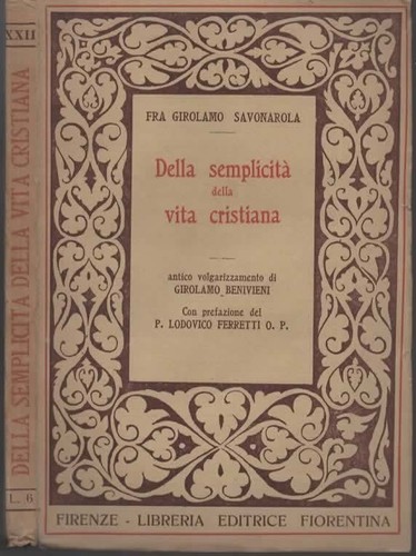 Libri savonarola semplicità - libri,