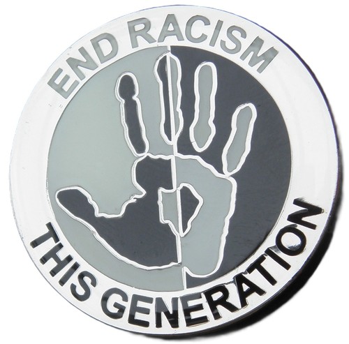 End racism blm pin - racism, anti