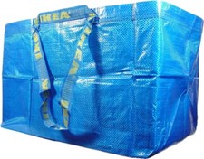 Borsa grande blu - blu, ikea