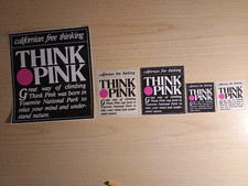 5 ADESIVI THINK PINK