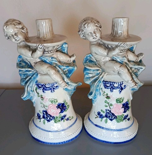 Coppia portacandele vintage - , in