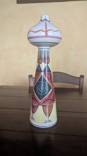 Candelabro ceramica vintage - candelabro,