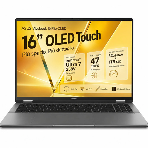 Asus vivobook flip u7 - flip, 258v