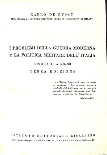 Problemi della guerra - problemi,