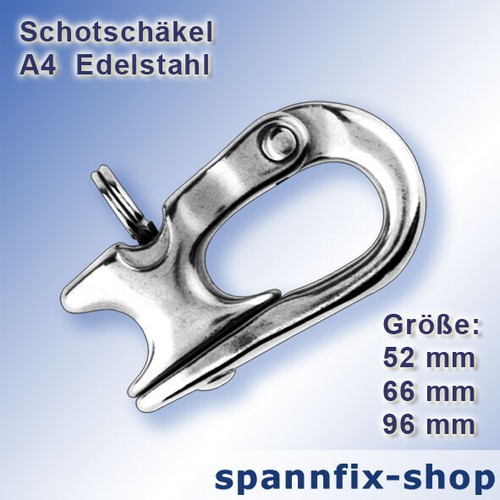 Schot schäkel acciaio inox - schäkel, a4