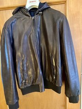 Giubbotto in Vera pelle Uomo  con Cappuccio The Jack Leathers