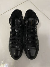 GEOX SCARPONCINO DONNA 37 EUR NERO LUCIDO TRAPUNTATO