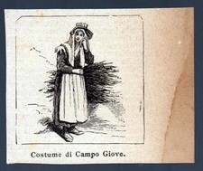 ABRUZZO XILOGRAFIA COSTUME DI