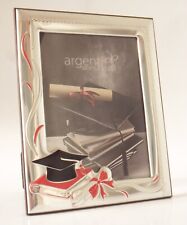 LAUREA CORNICE PORTAFOTO ARGENTO PVD cm18x14 PER FOTO cm14x10 TOCCO ALTA QUALITà