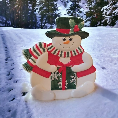 Piatto canape pupazzo neve - di,