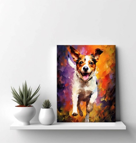 Stampa tela animale cane - tela,