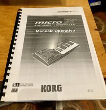 Korg Micro X Manuale Operativo