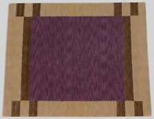 Tappeto Gabbeh 100% Lana 200x250 CM Orientale Lavorato a Mano Telaio Lilla Beige
