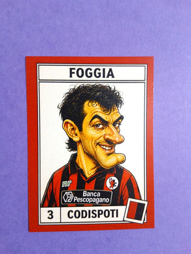 Figurina caricatura calciatori - figurina,