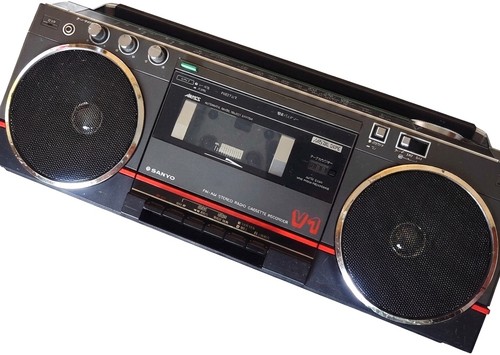 Sanyo vintage boombox - sanyo, mr-v1