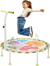 Trampolino per Bambini Da Interno E Interni Ø101Cm,Trampolino Elastico Fitness P