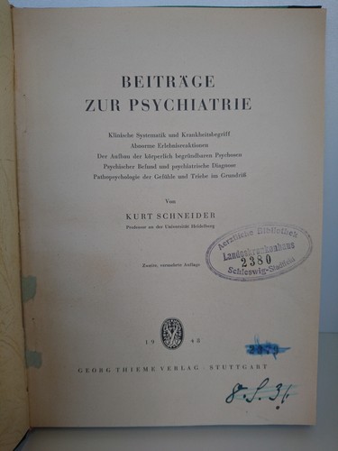 Contributi alla psichiatria - contributi,