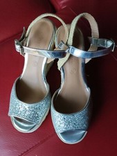 Sandali Zeppa PRIMADONNA tipo ESPADRILLES Strass Argento N.37