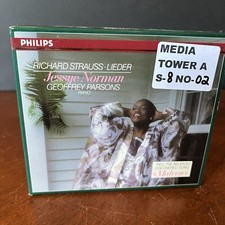 Richard Strauss Lieder Jessye Norman CD Box Set Geoffrey Parsons Piano Philips